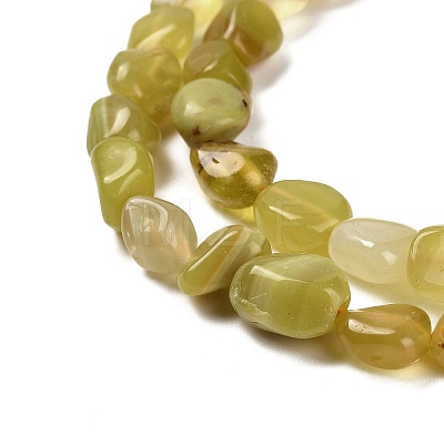 Natural Yellow Opal Beads Strands G-P497-01E-02A-1