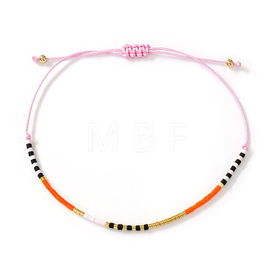 Bohemian Glass Seed Bead Braided Bracelets WO6368-16-1
