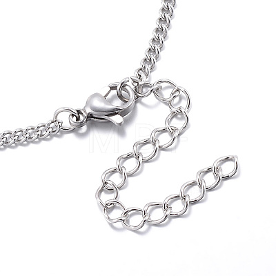 Tarnish Resistant 304 Stainless Steel Curb Chain Bracelets LS-STAS-G116-01P-1
