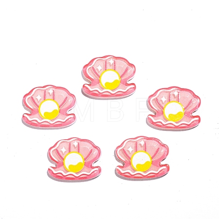 Ocean Theme Opaque Resin Cabochons OCEA-PW0001-76A-1