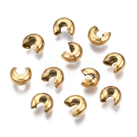 304 Stainless Steel Crimp Beads Covers STAS-S117-012C-1