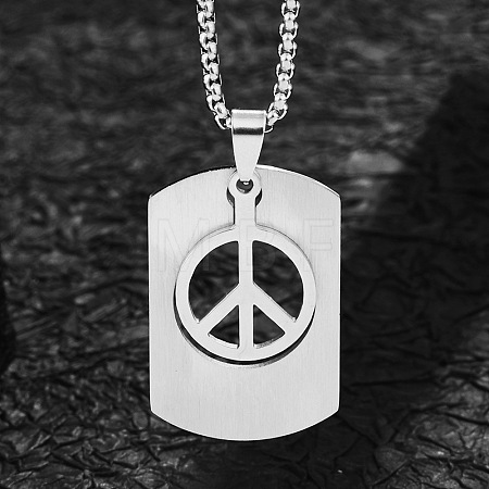 201 Stainless Steel Pendant Necklaces FS-WG18F67-02-1