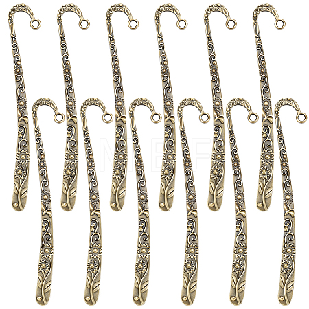12Pcs Alloy Hair Sticks MRMJ-SC0001-66A-1