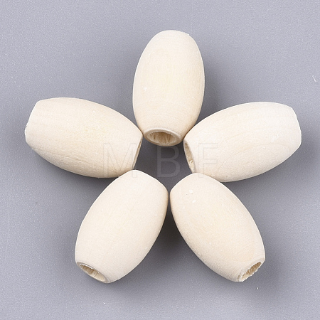 Unfinished Natural Wooden Beads WOOD-S053-02-1