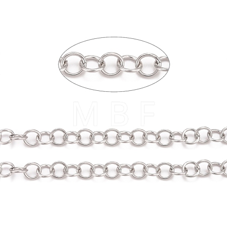Tarnish Resistant 304 Stainless Steel Rolo Chains CHS-F011-08E-P-1