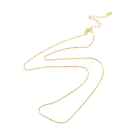 925 Sterling Silver Chain Necklace NJEW-A011-03A-G-1