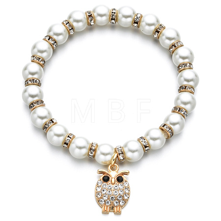 Alloy & Crystal Rhinestone  Charm Bracelets FS-WGAEA4B-01-1