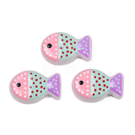 Painted Glass Beads X-LAMP-F036-02A-1
