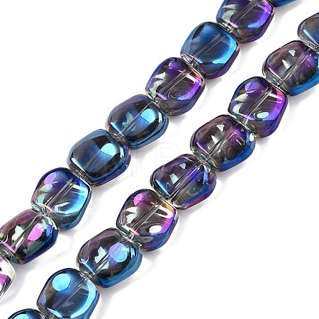 Electroplate Glass Beads Strands EGLA-N012-07X-1