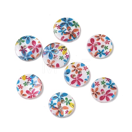 2-Hole Freshwater Shell Buttons SHEL-A004-01E-1