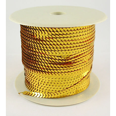 Plastic Paillette/Sequins Chain Rolls BS282Y-1