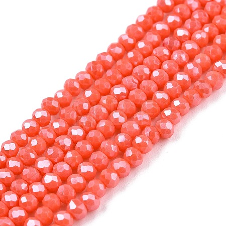Electroplate Glass Beads Strands EGLA-A044-P1mm-A21-1
