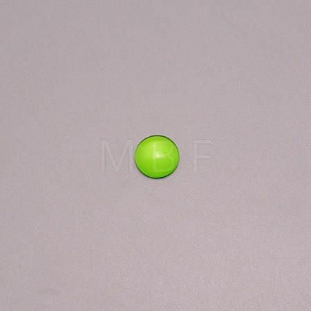 Glass Cabochons LS-GGLA-WH0001-10F-1