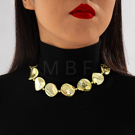 Alloy & CCB Plastic Beaded Necklaces FS-WG4655B-18-1