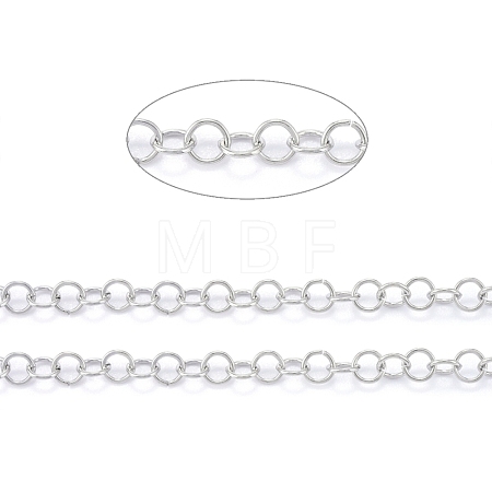 Tarnish Resistant 304 Stainless Steel Rolo Chains CHS-F011-08A-P-1
