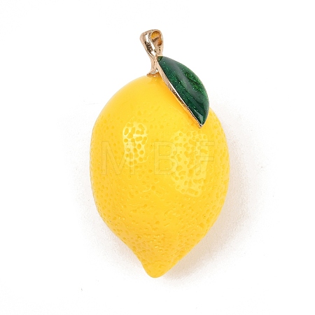 Fruit Theme Resin Big Pendants FIND-E053-01D-G-1