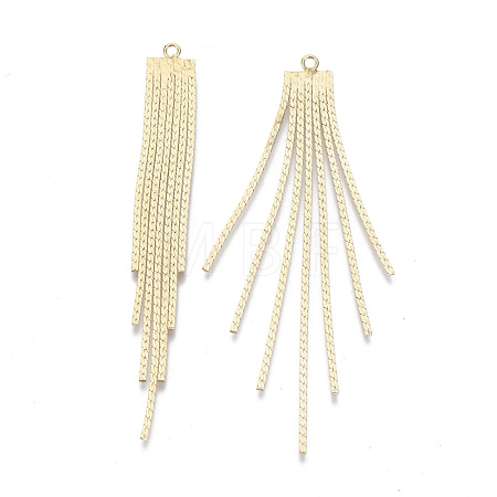 Brass Chain Tassel Big Pendants KK-N231-110G-NF-1