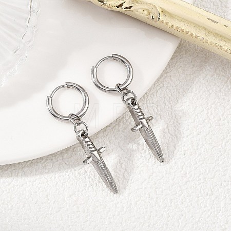 304 Stainless Steel Hoop Earrings for Women EJEW-JE07210-1