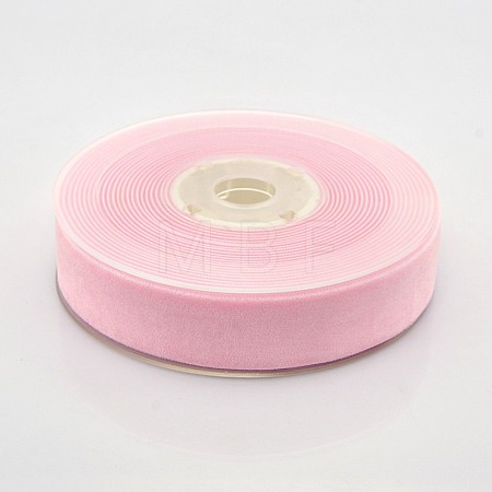 Polyester Velvet Ribbon for Gift Packing and Festival Decoration SRIB-M001-23mm-123-1