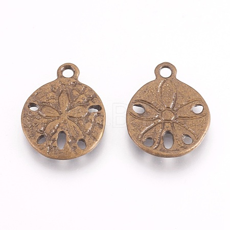 Tibetan Style Alloy Pendants X-TIBEP-GC017-AB-NR-1