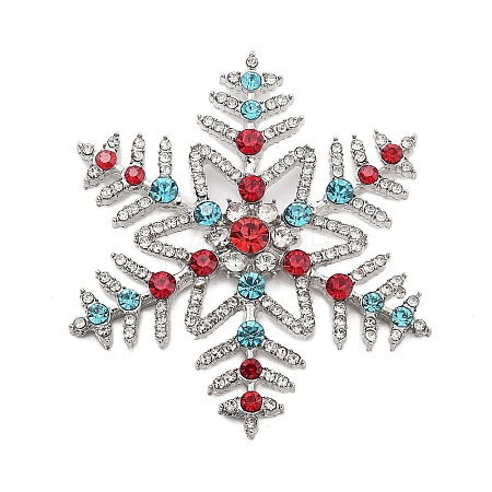 Christmas Alloy Rhinestone Cabochons FIND-U016-03P-01-1
