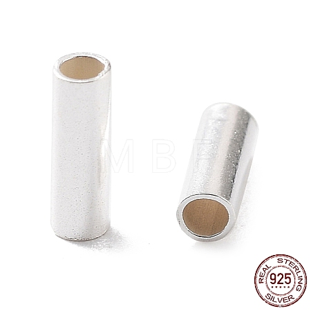 925 Sterling Silver Spacer Tube Beads STER-Z006-02B-S-1