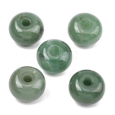 Natural Green Aventurine Large Hole Beads GG-CBA02C4-08B-1