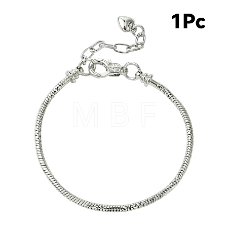 1Pc Brass European Style Bracelets For Jewelry Making MAK-YW0001-19-1