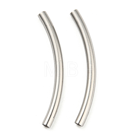 Non-Tarnish 304 Stainless Steel Tube Beads STAS-B047-27K-P-1