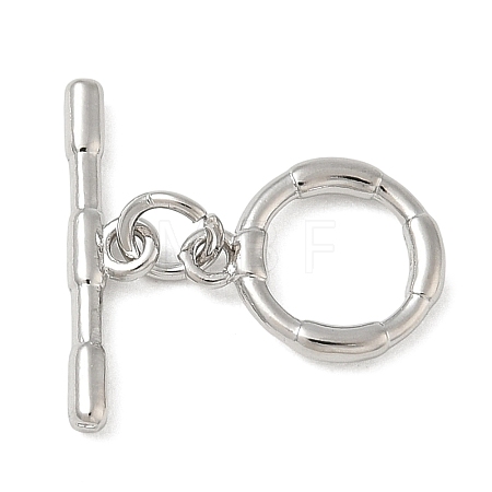 Brass Toggle Clasps KK-CBAFC6C-07D-P-1