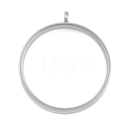 304 Stainless Stee Locket Pendants STAS-S132-16P-07-1