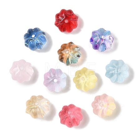 Transparent Spray Paint Glass Beads GLAA-Z011-10-1