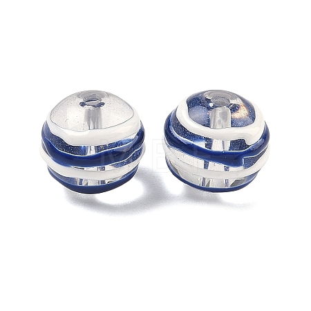 Transparent Glass Enamel Beads GLAA-P078-01A-05-1