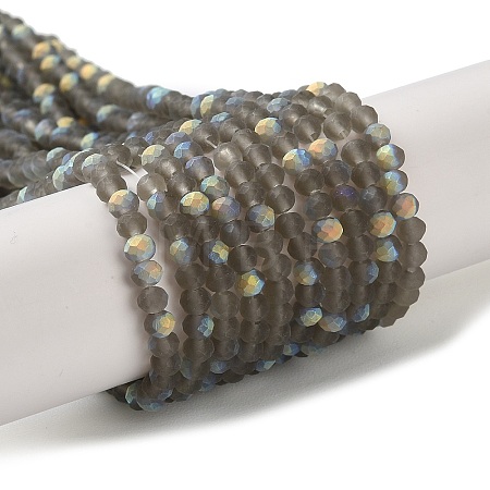 Imitation Jade Glass Beads Strands EGLA-A034-T2mm-MB16-1