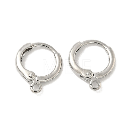 Brass Leverback Earring Findings KK-B166-05P-1