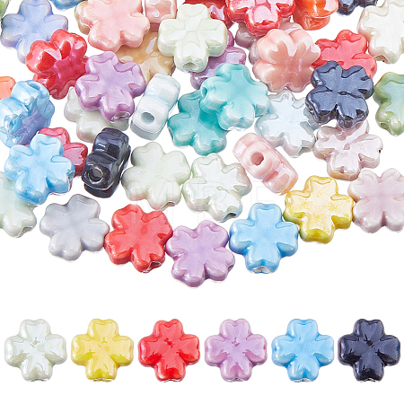 50Pcs Handmade Porcelain Beads PORC-DC0001-17-1