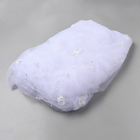 Polyamide & Resin Mesh Fabric DIY-WH0671-349B-1