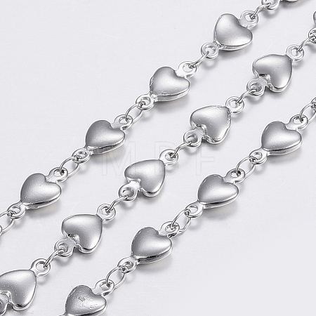 Non-Tarnish 3.28 Feet 304 Stainless Steel Chains X-STAS-P197-038P-1