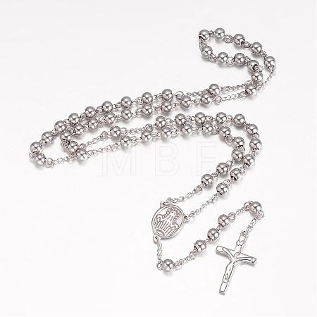 Tarnish Resistant 201 Stainless Steel Necklaces NJEW-K063-03P-1
