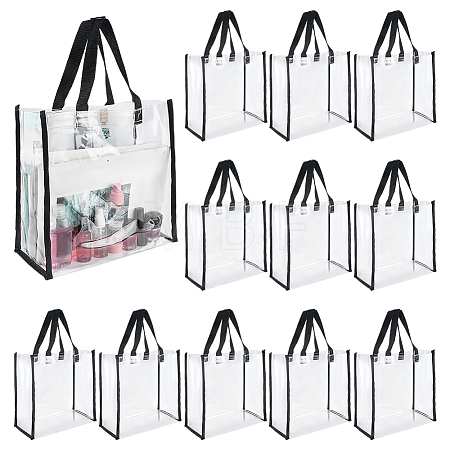 Rectangle Transparent PVC Plastic Bags ABAG-WH0083-007D-1