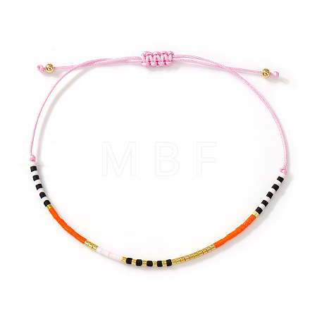 Bohemian Glass Seed Bead Braided Bracelets WO6368-16-1