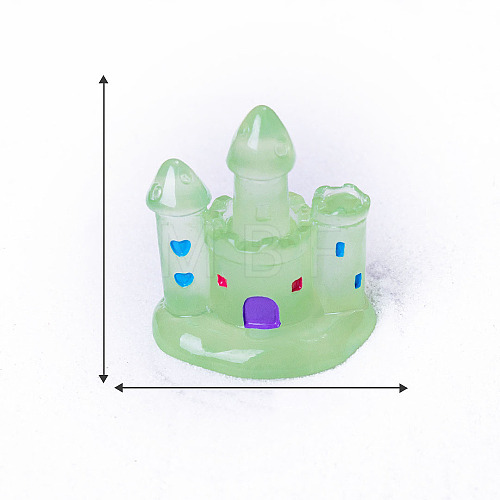 Resin Luminous Castle Mini Model PW-WGC3917-01-1