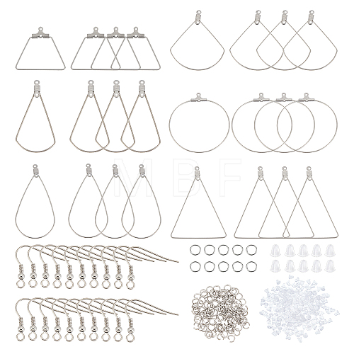 Unicraftale DIY Wire Wrap Drop Earring Making Kit DIY-UN0002-96-1