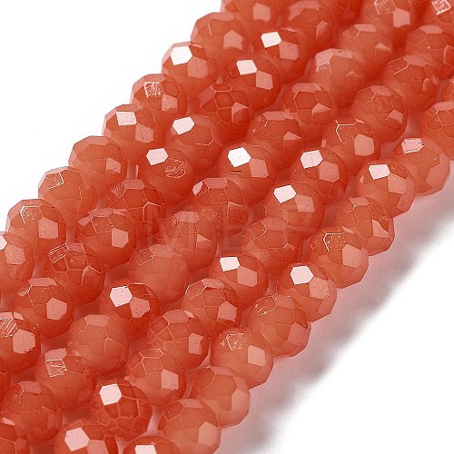 Baking Painted Imitation Jade Glass Bead Strands DGLA-A034-J4MM-A12-1