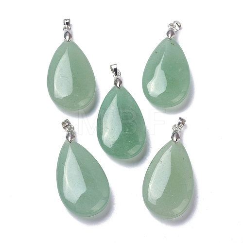 Natural Green Aventurine Pendants G-D084-01P-B10-1