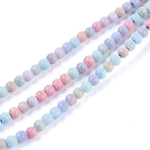 Natural Rainbow Alashan Agate Beads Strands G-G806-04-4mm-1