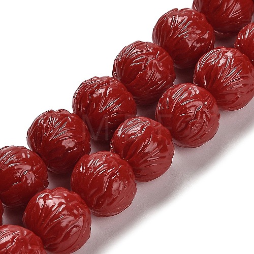 Synthetic Coral Carved Beads Strands CORA-H003-03-1