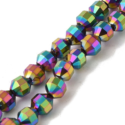 Electroplated Synthetic Non-magnetic Hematite Beads Strands G-I364-L01-04-1