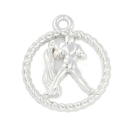 Twelve Constellations Alloy Pendants PALLOY-Q006-01E-S-1