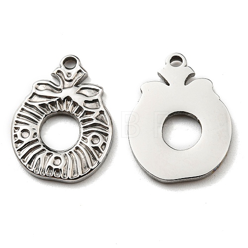 304 Stainless Steel Pendants STAS-Q248-10P-1